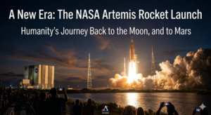 NASA Artemis Rocket Launch SLS on the launchpad