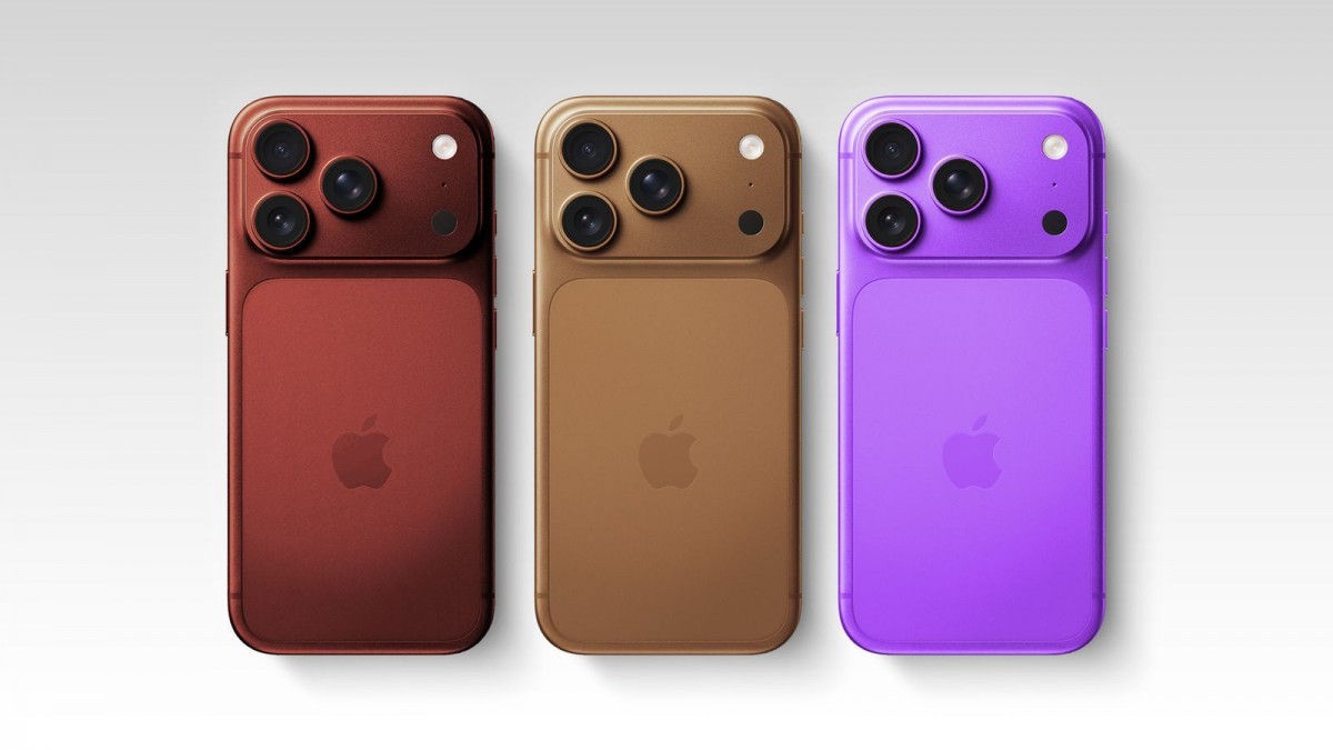 Leaked iPhone 18 Pro colours showing Dark Cherry and Sky Blue camera covers